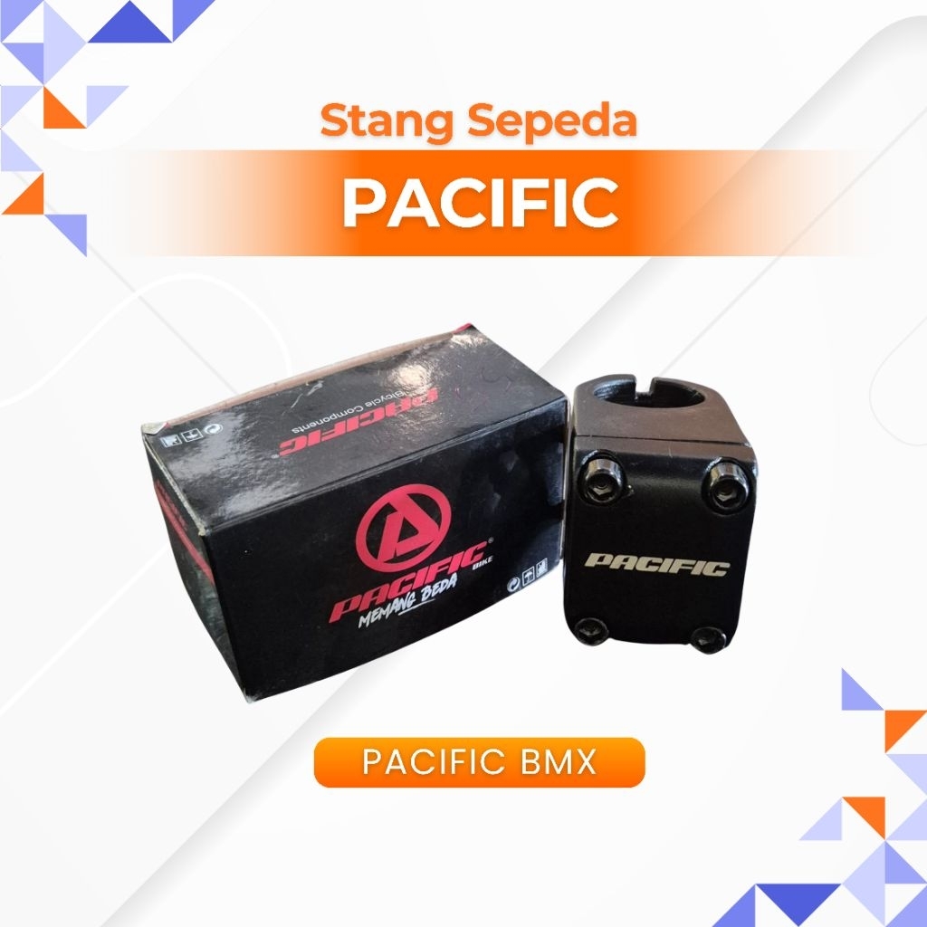 Stem Stang Sepeda Pacific Original – Komponen Penjepit Stang Sepeda BMX Bahan Kuat & Ringan