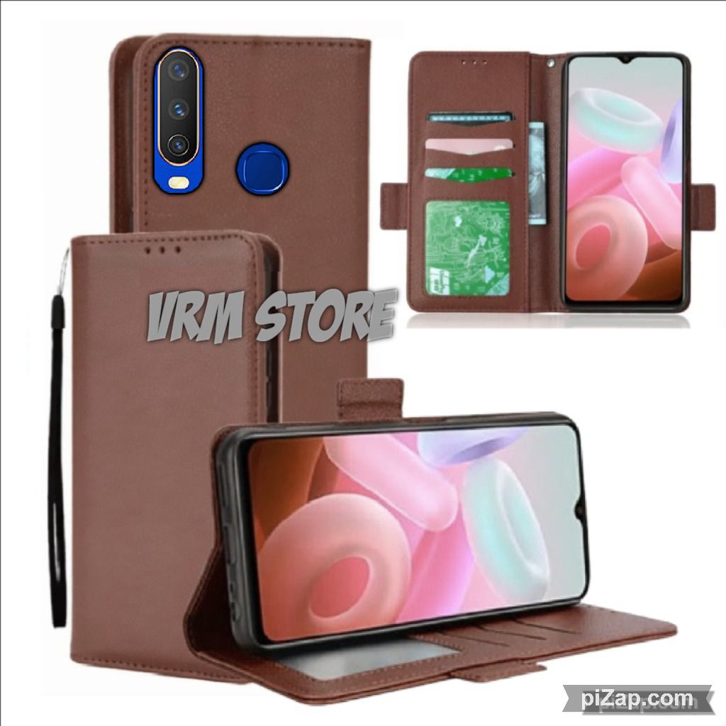 Case Dompet Hp Vivo Y12 - Y12i - Y15 - Y17 - Y11 Case Dompet Casing Hp Flip Kulit Case Wallet