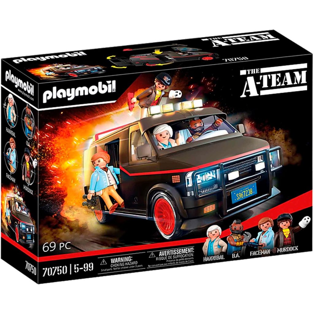 Playmobil A-Team Van Jump in the van through the sliding passenger door