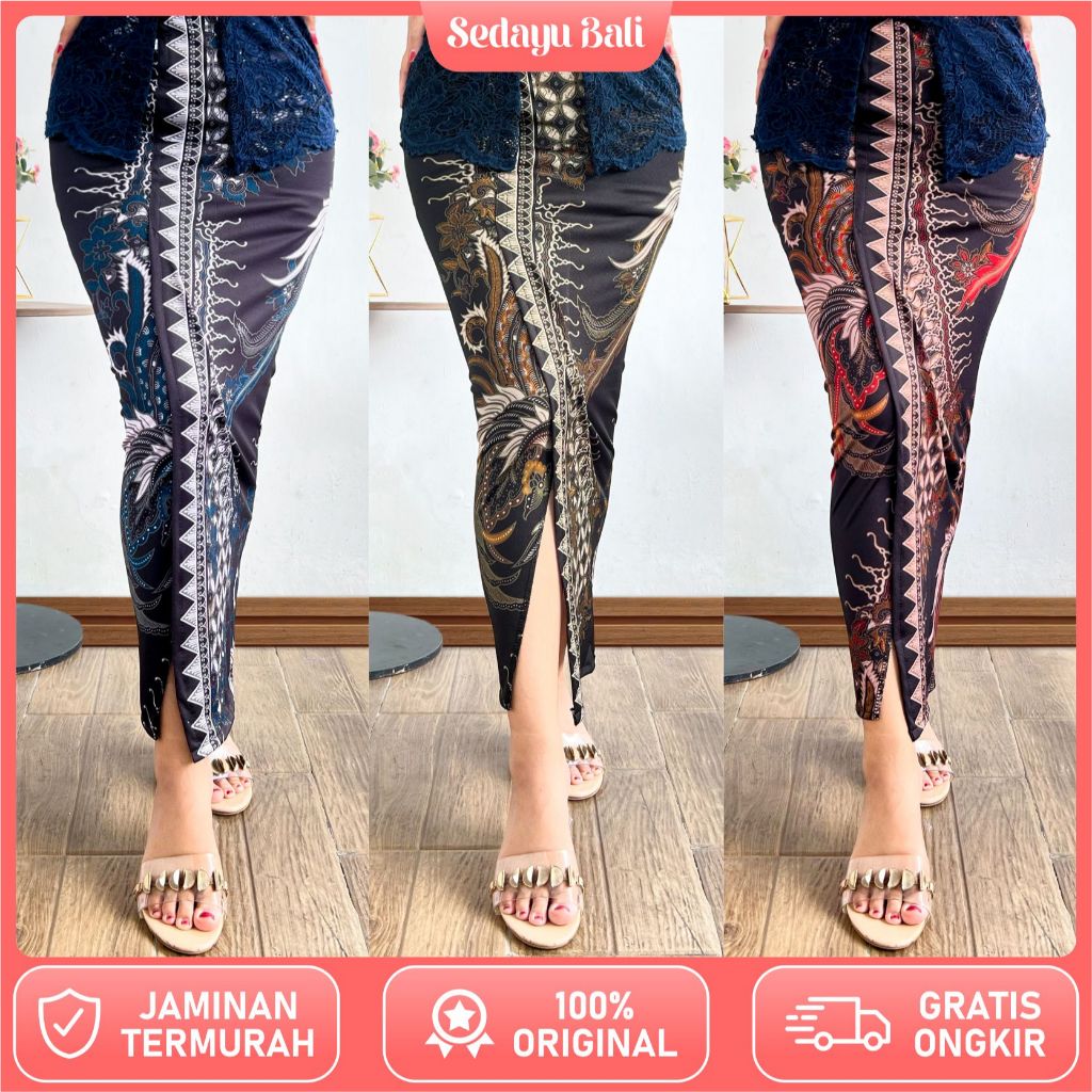 Kamen jadi bali/kamen moscrep batik/rok jadi/bawahan wanita tradisional/kamen instan