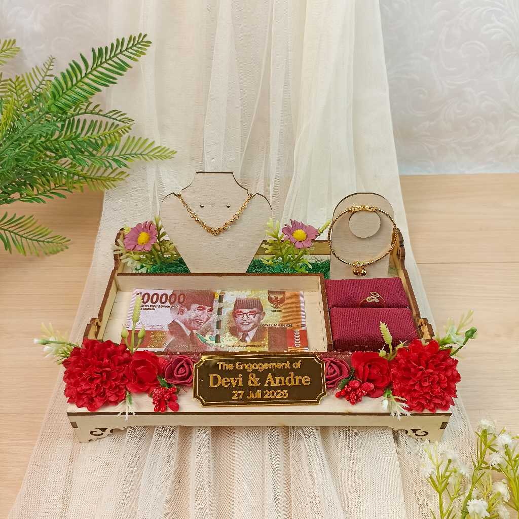 Kotak Mahar Perhiasan dan Uang MIKA