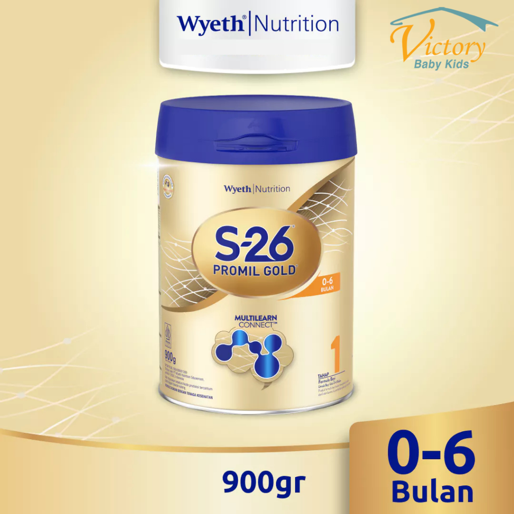 S-26 Promil Gold 1 900gr Susu Formula Bayi 0-6 Bulan