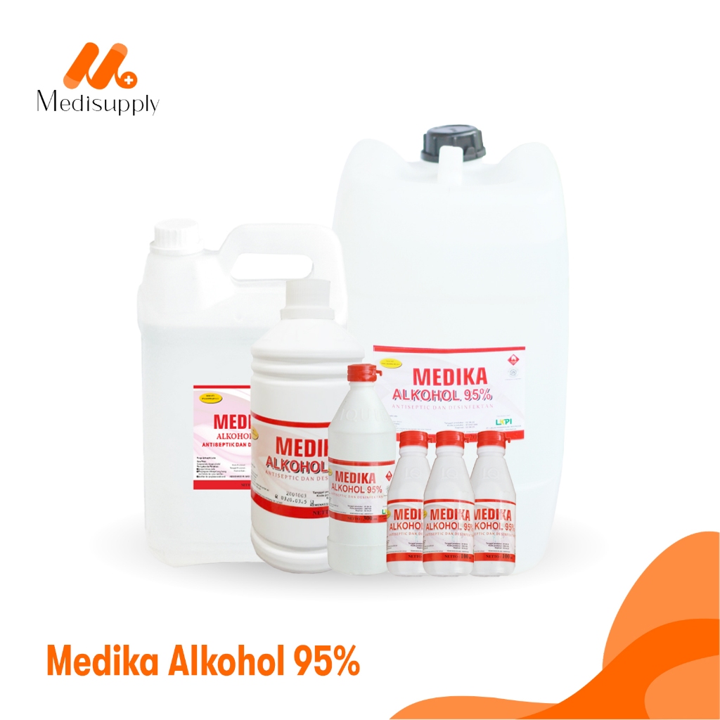 Original Medika Alkohol 95% 300 ml MEDIKA Alcohol 95% Alkohol Medis