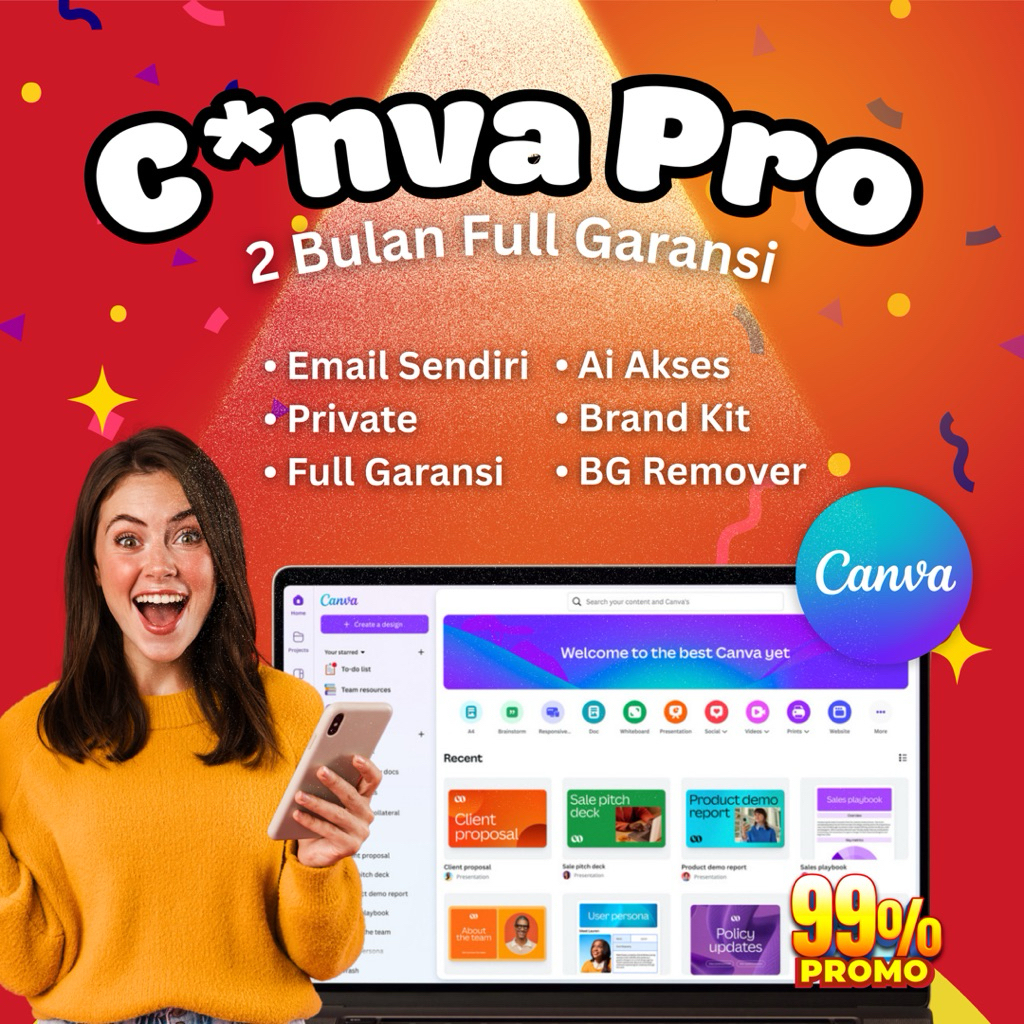 10.000++ Template Premium Canva Terbaik | Team Pro Full Garansi