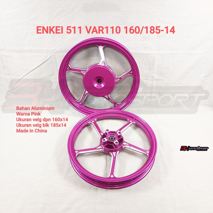 VELG MOTOR ENKEI 511 VARIO110 160/185 RING 14 VELEG WARNA PINK ; BIRU