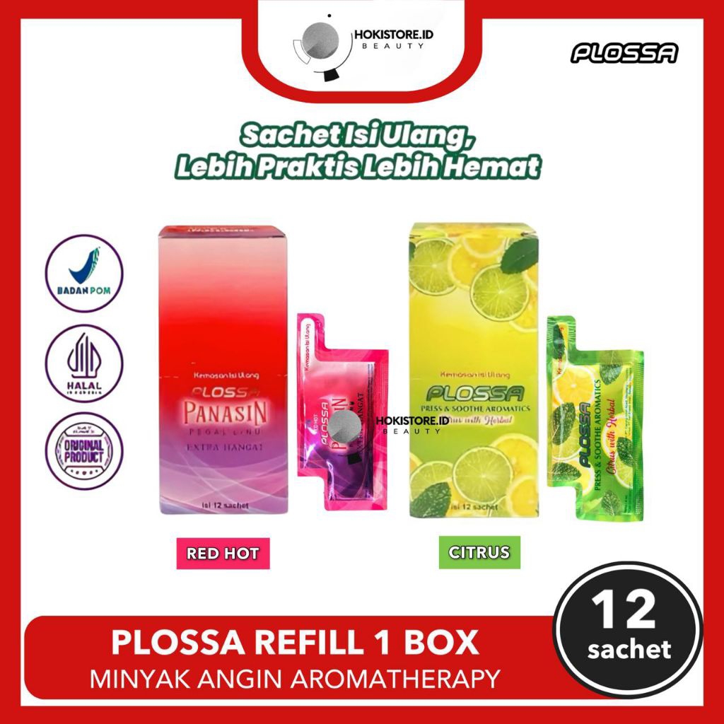 Plossa kemasan isi ulang isi 12 sachet aliin