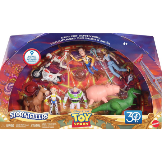 Mattel Disney and Pixar Toy Story Storytellers Figure Pack, 9 Figures & Vehicle