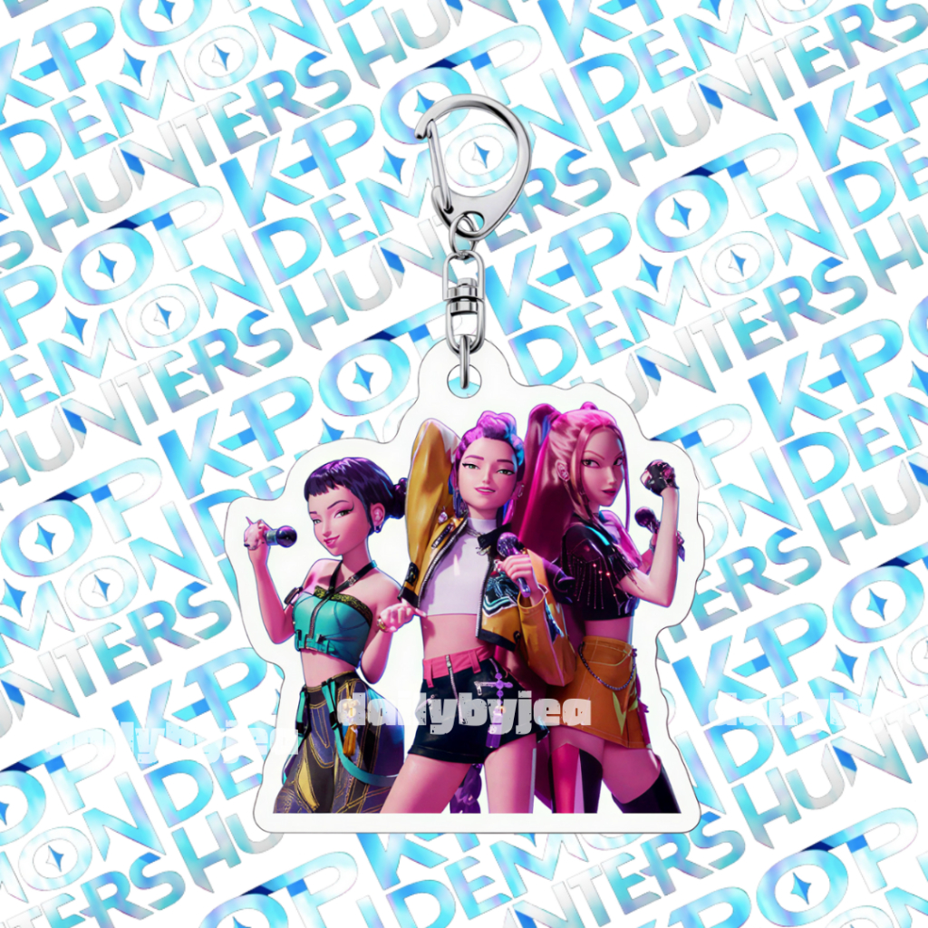 KPop Demon Hunters Acrylic Keychain Gantungan Kunci Akrilik KPOP Demon Hunters