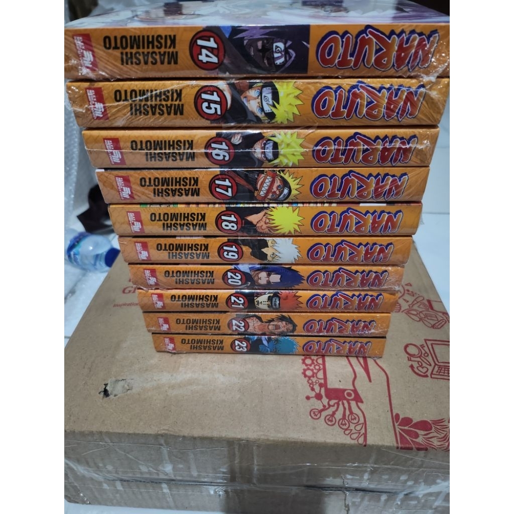 Komik Naruto Bind Up set vol 14-23 segel ori Bahasa Indonesia