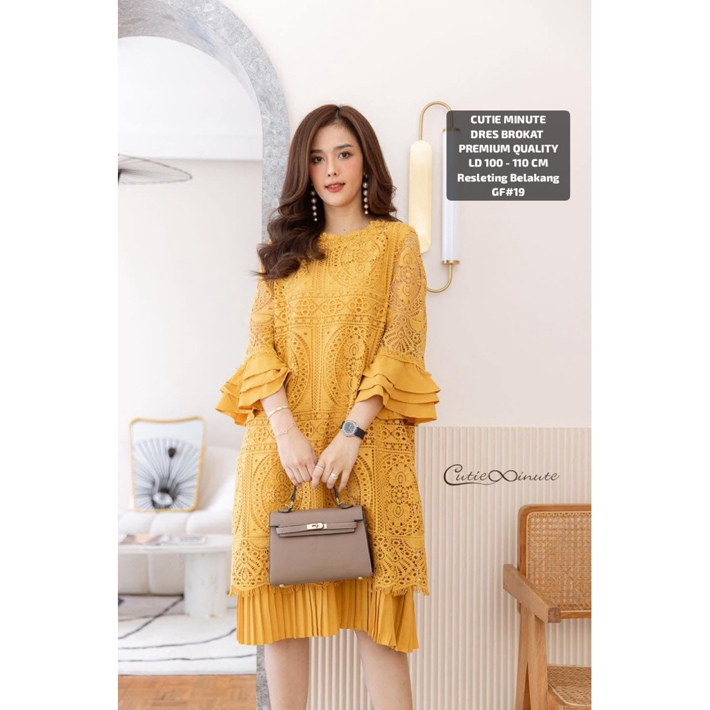 DRESS BROKAT CUTIE MINUTE IMPORT BANGKOK