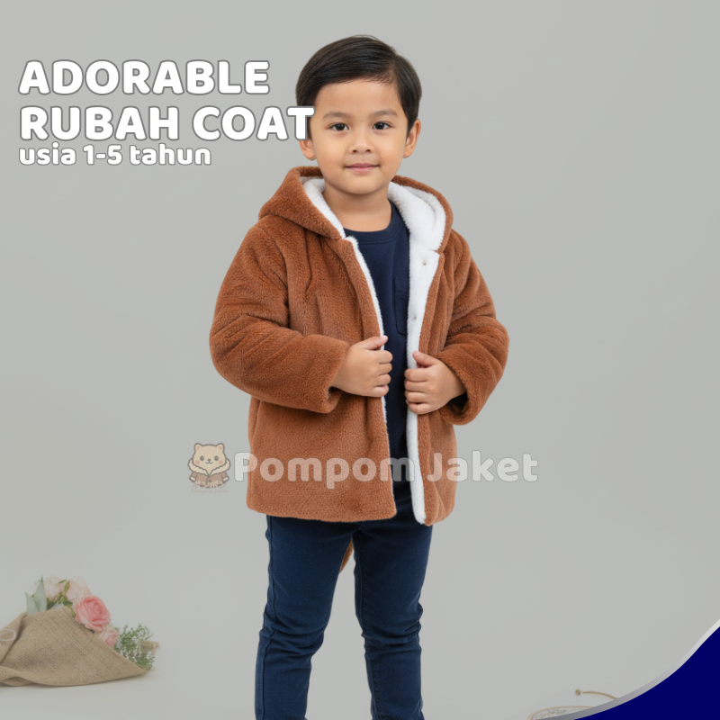 Jaket Mantel Bulu Anak Laki Laki 0 - 5 Tahun Khanchil Jaket Anak Bayi Balita Laki Laki Import Cowok