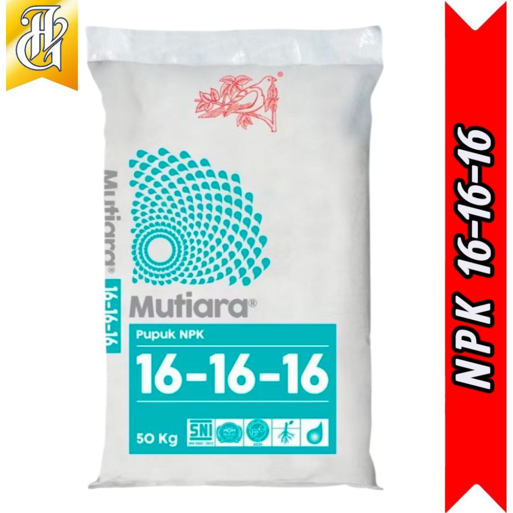 Pupuk NPK 161616 Original 1 KG Pupuk Penyubur Tanaman NPK 161616 Mutiara