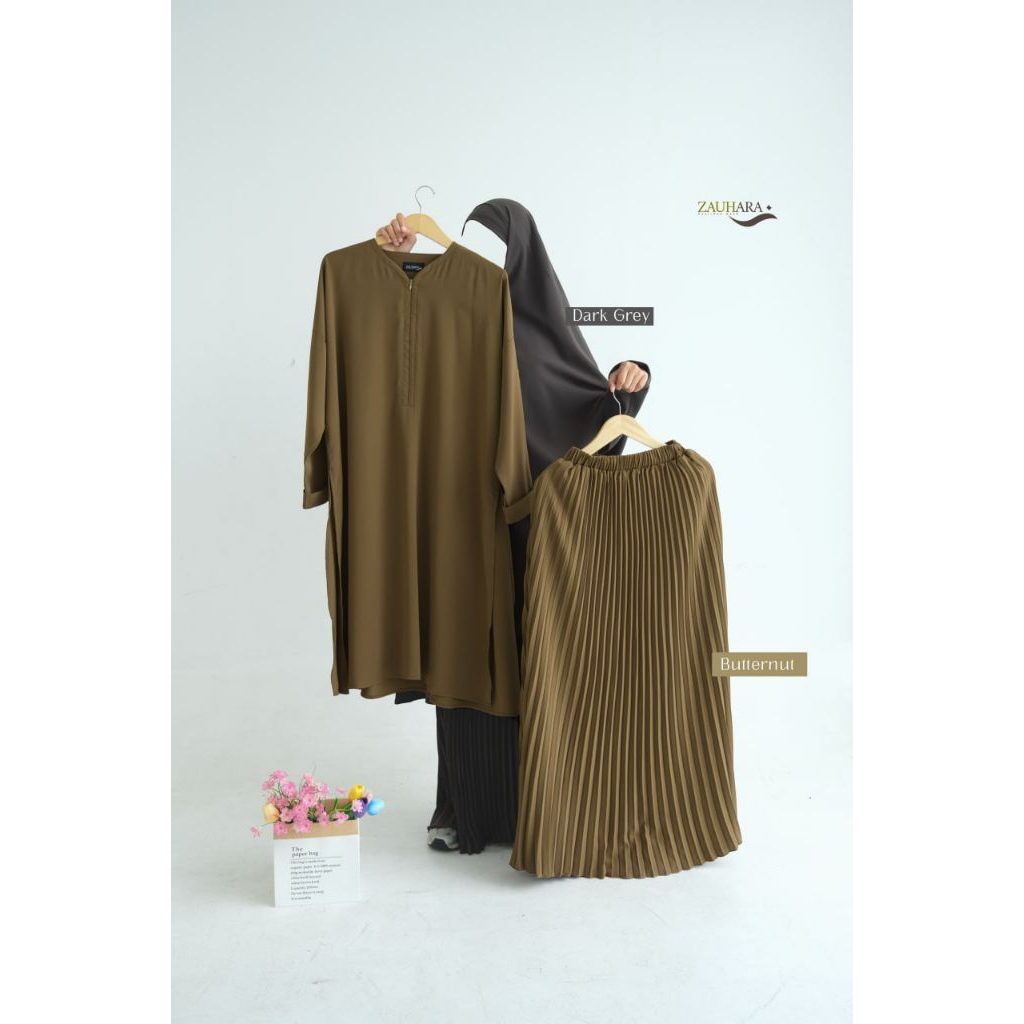 Siap Kirim | Set Rok Tunik Muda Series by Zauhara | Zauhara| Muda Series