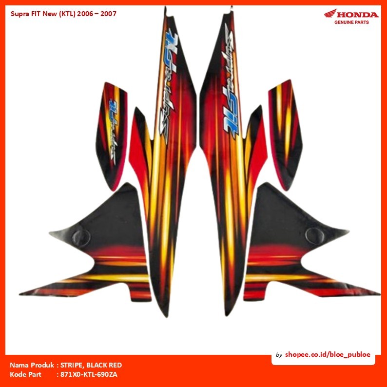 STRIPE, BLACK RED/871X0KTL690ZA