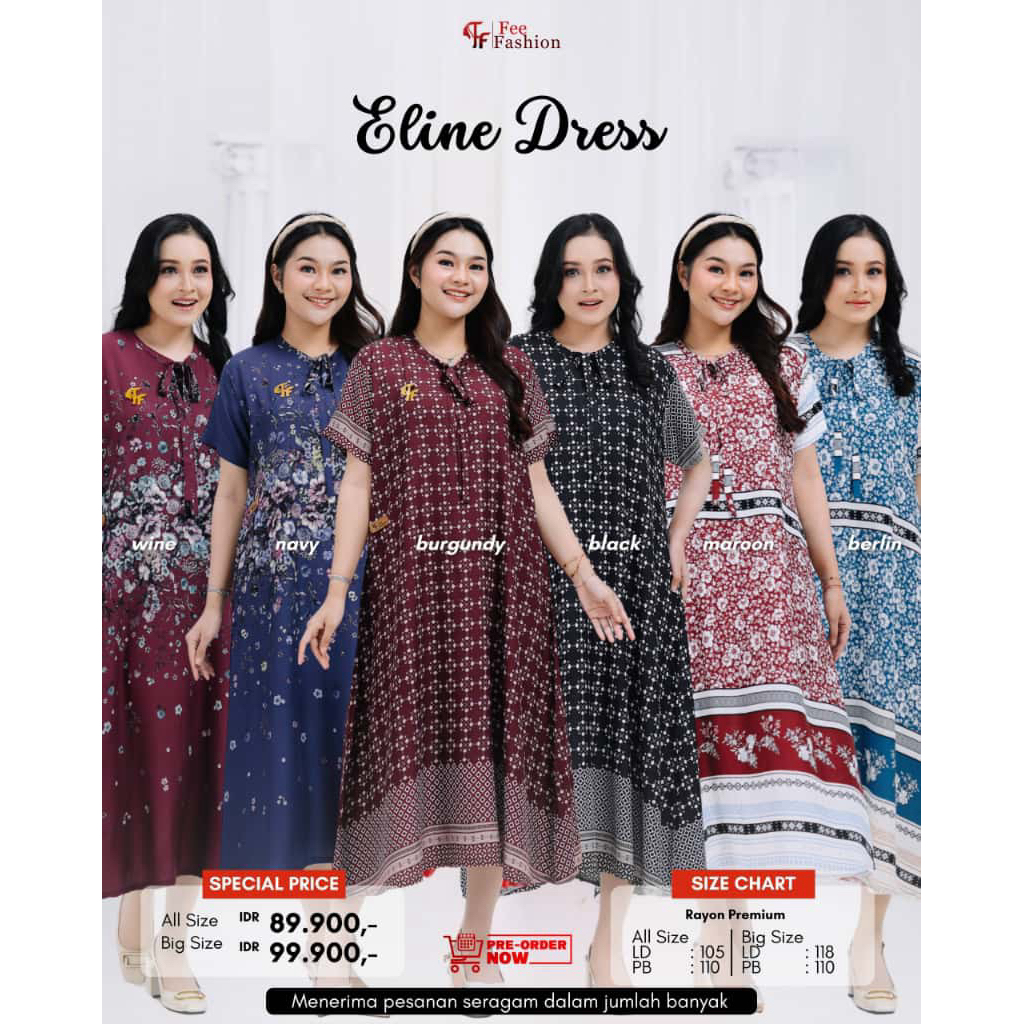 Fee Fashion - Dress / Daster / Eline Dress Fee Fashion