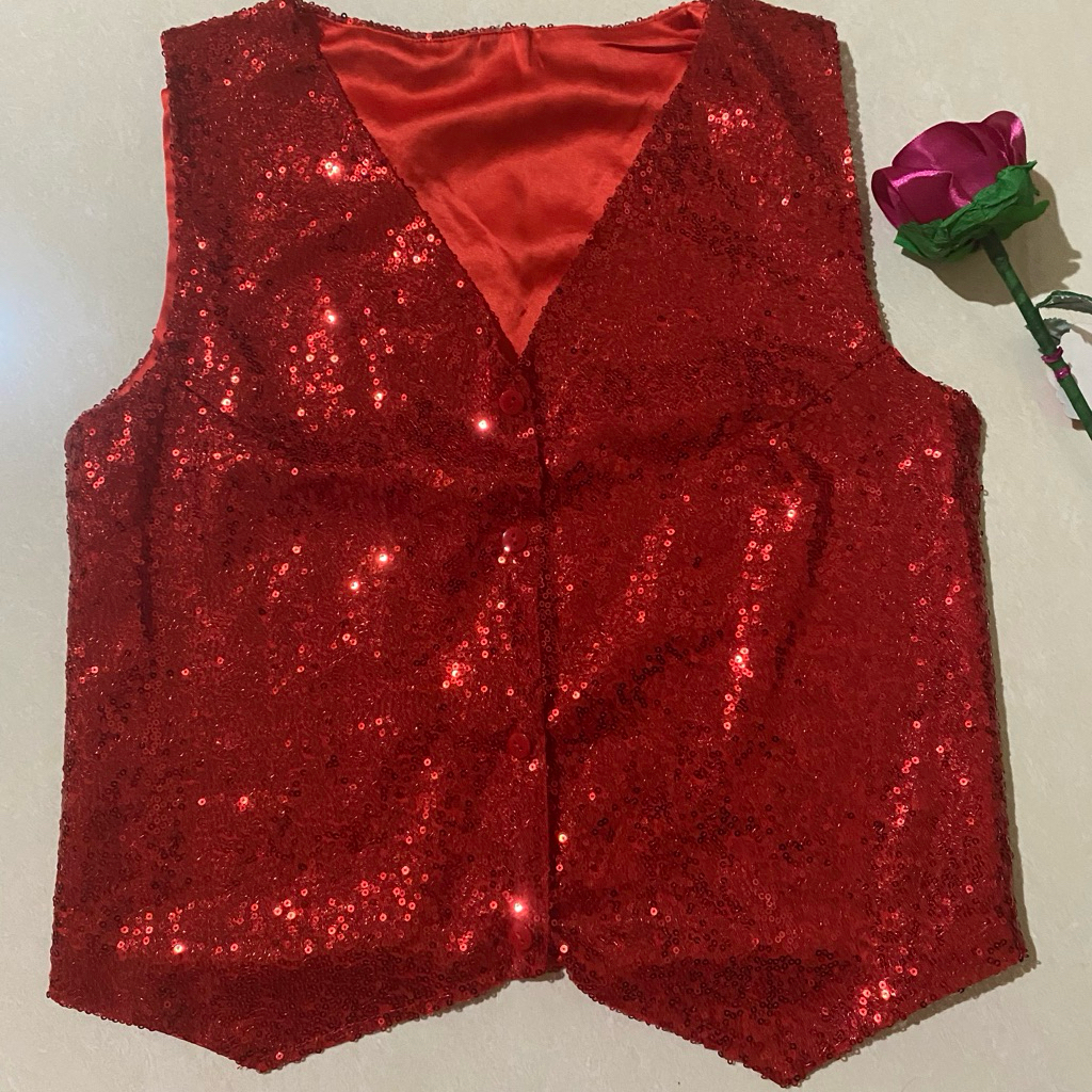 Vest Wanita Bling Bling/Baju Line Dance/Atasan buat Dance maupun Perform