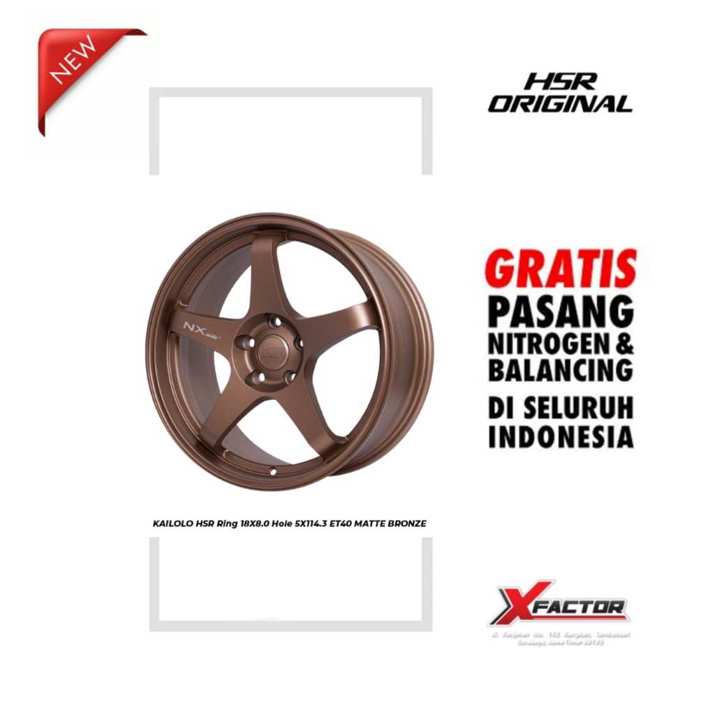 VELG MOBIL R18 HSR R18 KAILOLO R18X8 H 5X114,3 ET40 MBRZ