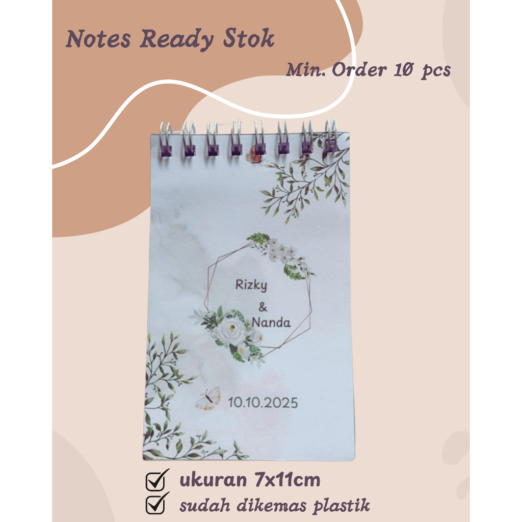 Souvenir Pernikahan Murah Notebook/ Souvenir Murah Cepat/Souvenir Nikah