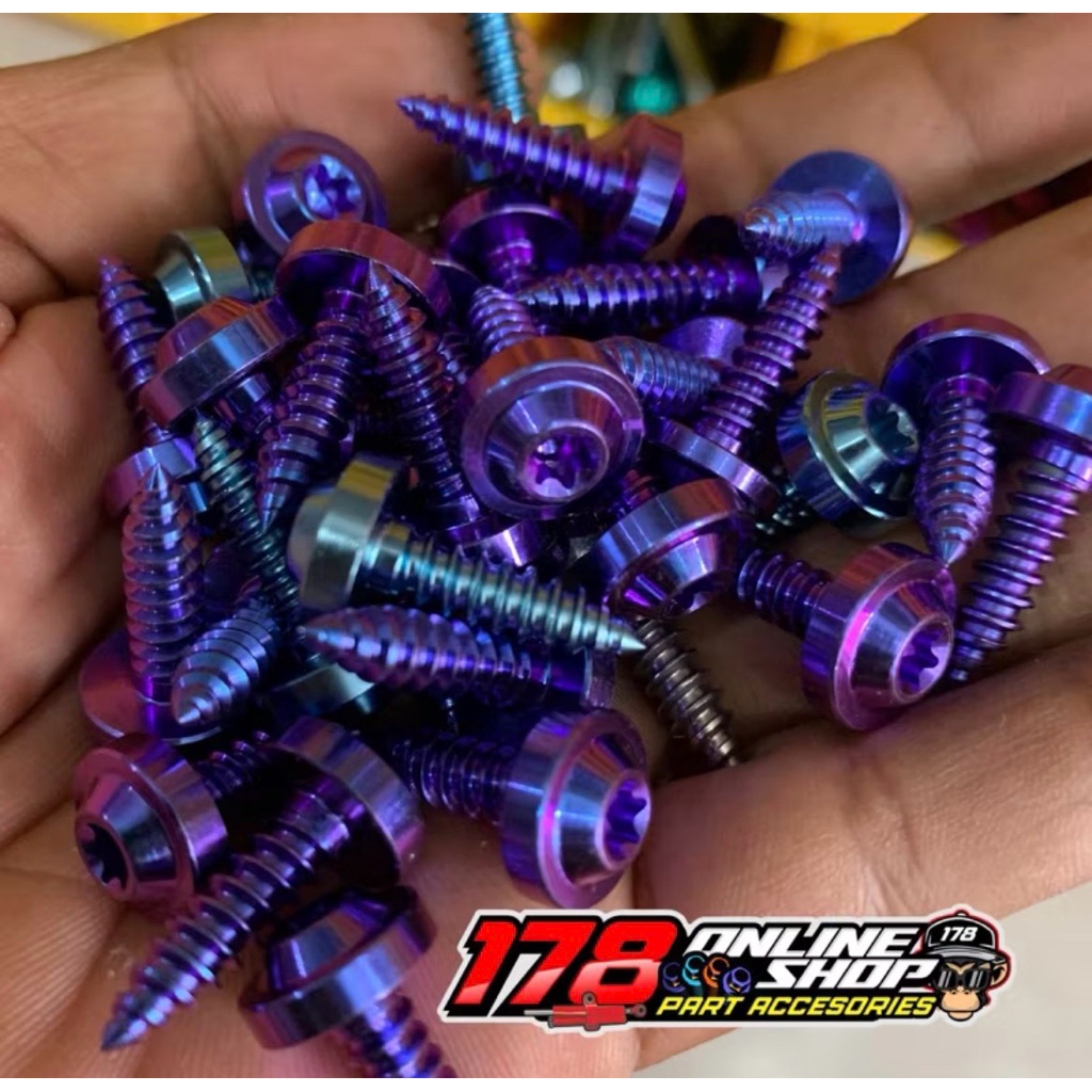 Baut Body Titanium Original All Motor Yamaha - All Color