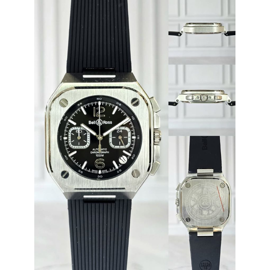 Bell & Ross Br 05 Hitam Jam pria super quality