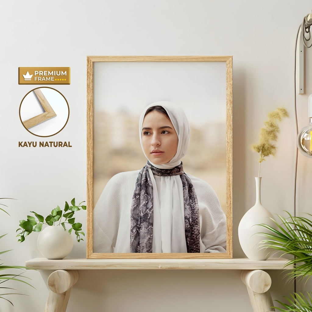Store_Nolimit Cetak Foto Custom Jumbo 60X40 Cm / 16Rw Plus Frame Pigura