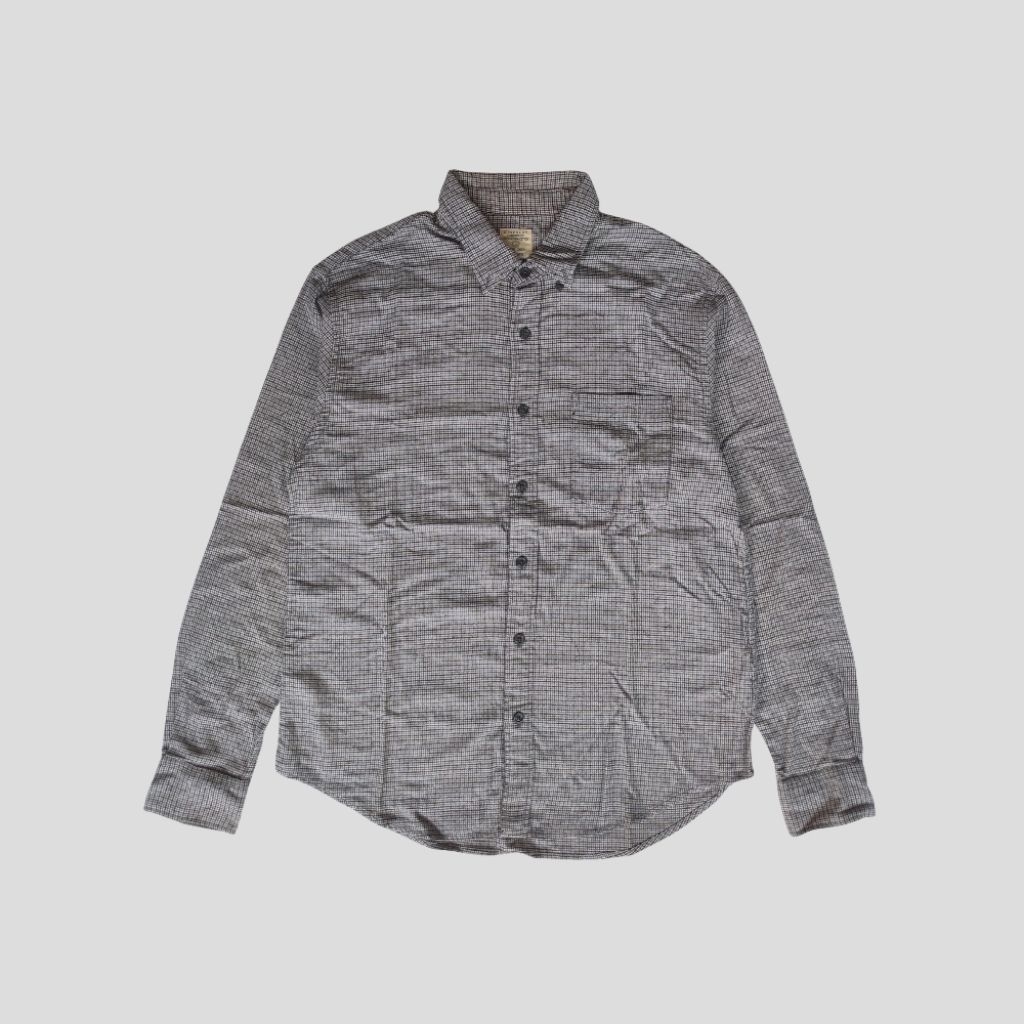GIORDANO Flannel (Kemeja Flannel Second/bekas Brand) Panjang Tebal Pria Unisex