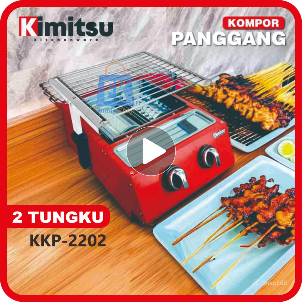 Kompor Panggang 2 Tungku | Kompor Gas Panggang | Alat Panggang Kompor Gas | Panggang Kompor Gas