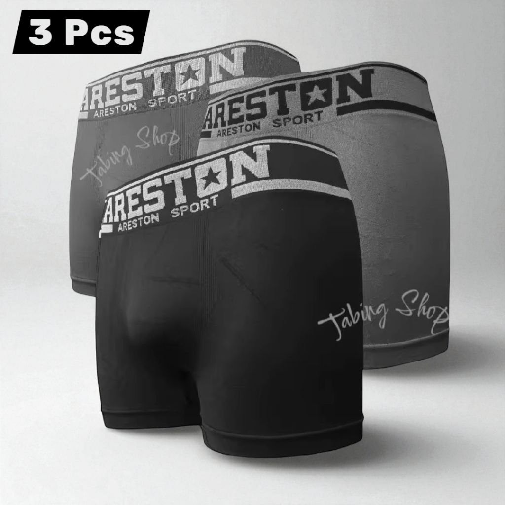 BOX PCS DALAM Paket 3 Celana Dalam Pria Model Boxer Spandex Elastis Nyaman Sehari-hari PCS BOXER CEL