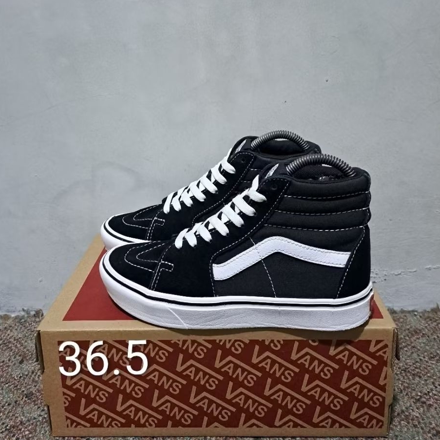 Vans Sk8 Hi Black White Comfycush Original