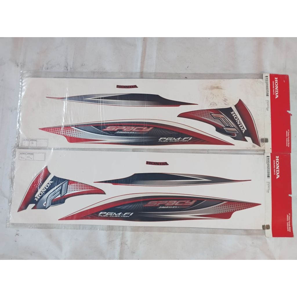 Stiker Striping set Honda SPACY FI Original baru AHM