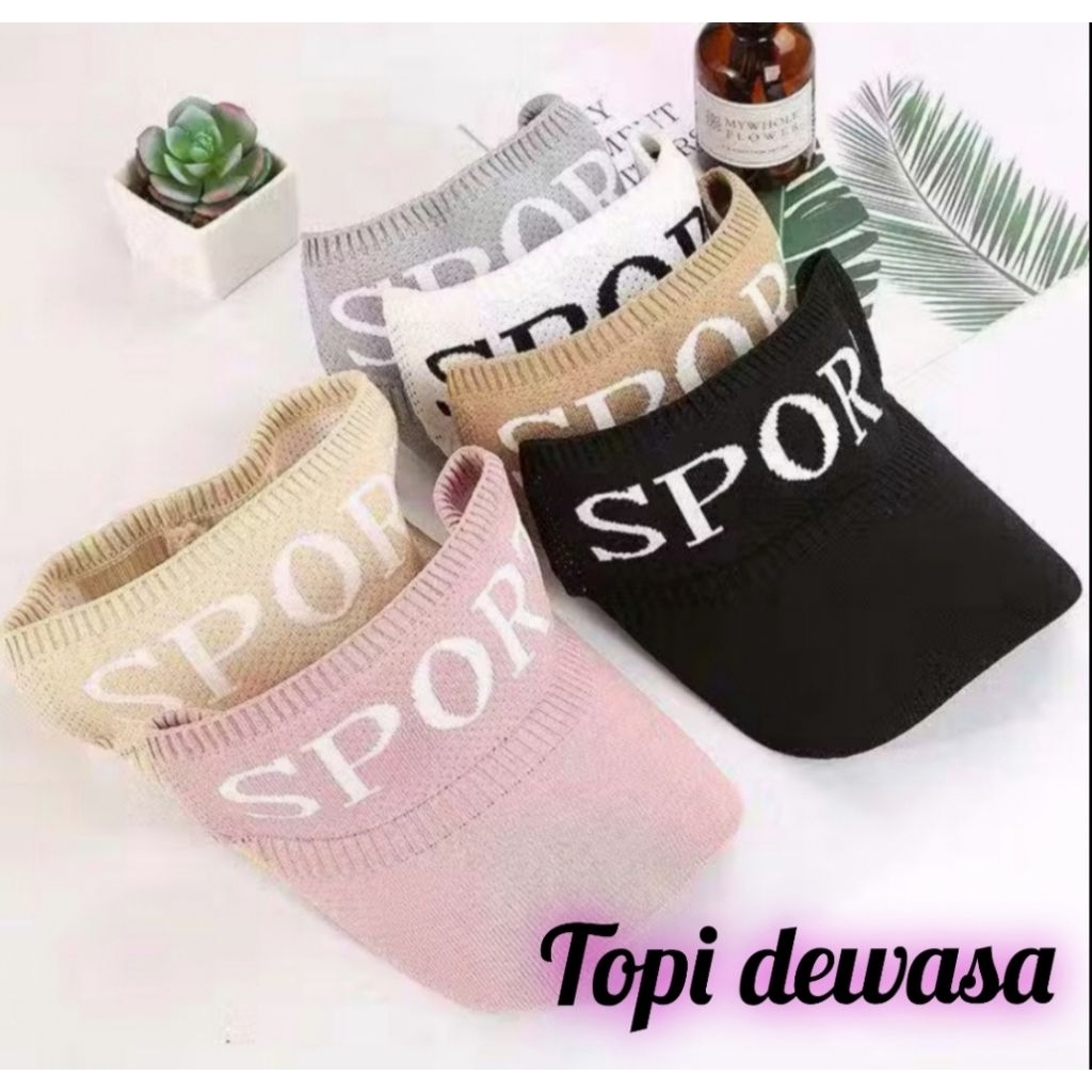 Topi baseball wanita hijab / topi sport bolong