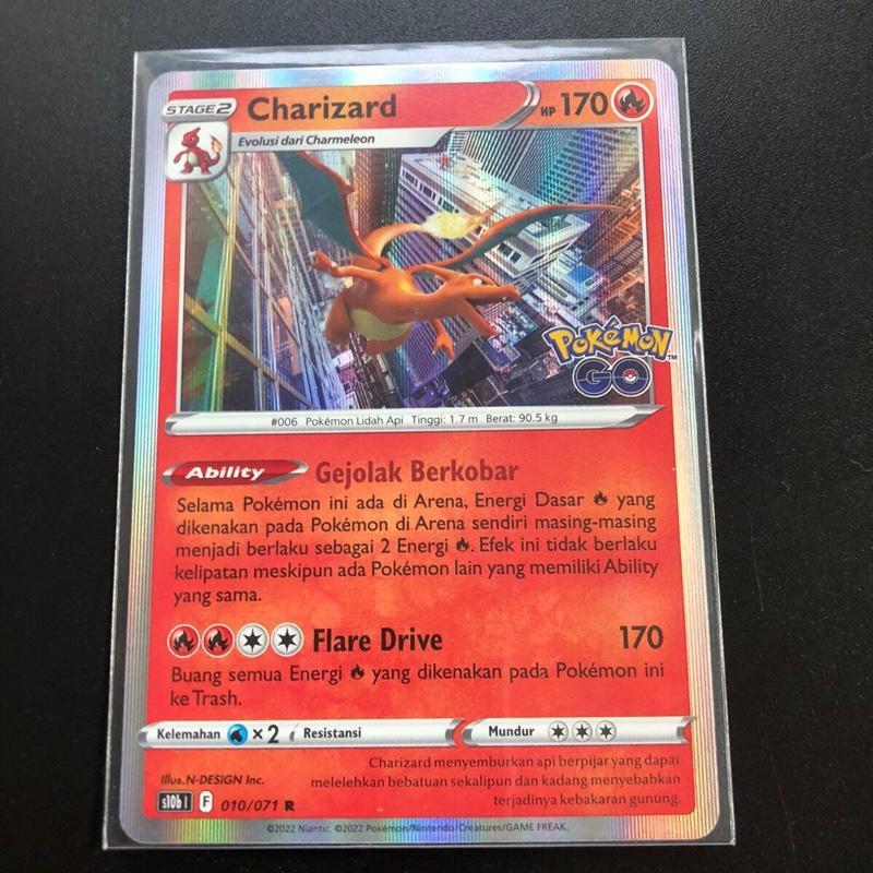 Charizard Holo Foil Pokemon Go NM Pokemon TCG Indonesia
