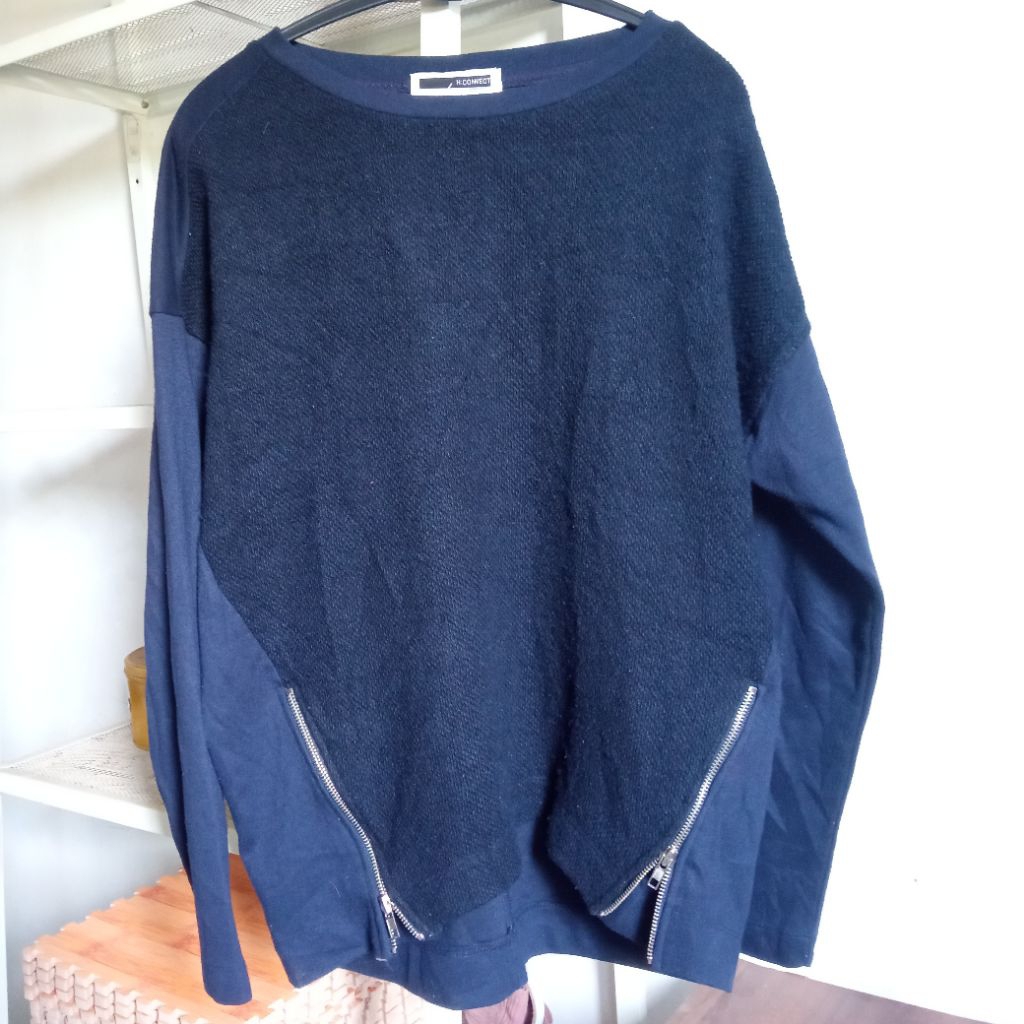 sweater zip merek h-connect