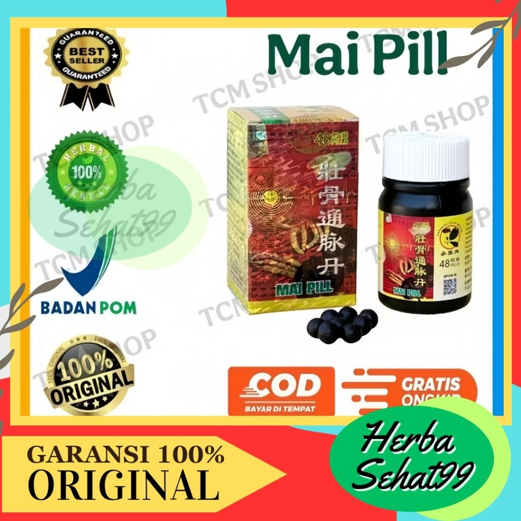 PT HERBA Mai Pill Tongmai dan / tongmaidan / tong mai dan / dong mai dan Bpom