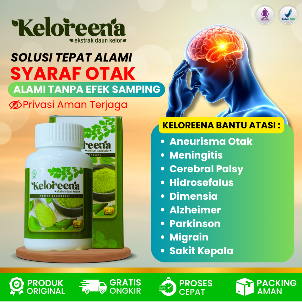 Obat Saraf Otak Rusak Herbal - Obat Syaraf Otak Bermasalah - Anxiety - Cemas Berlebih - Gangguan Kec