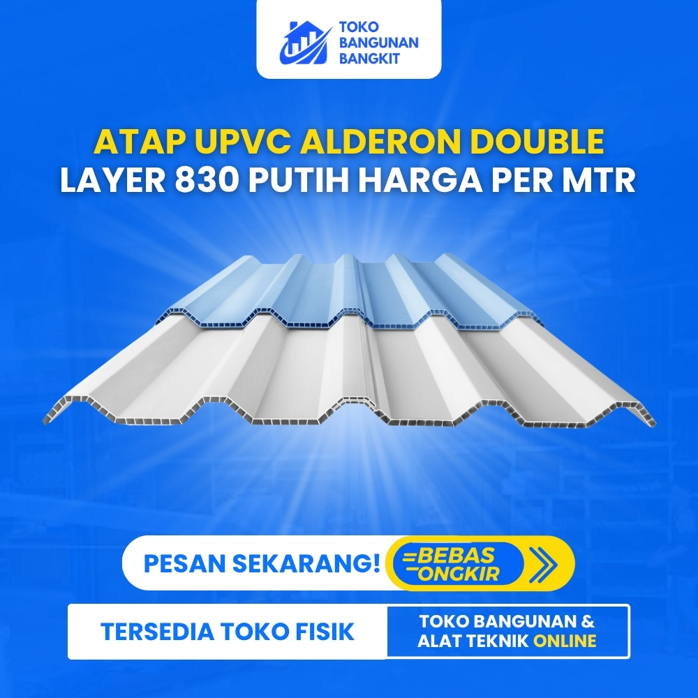 SURAT JALAN - Atap UPVC Alderon Double Layer Putih Panjang 5 meter (30 LEMBAR)