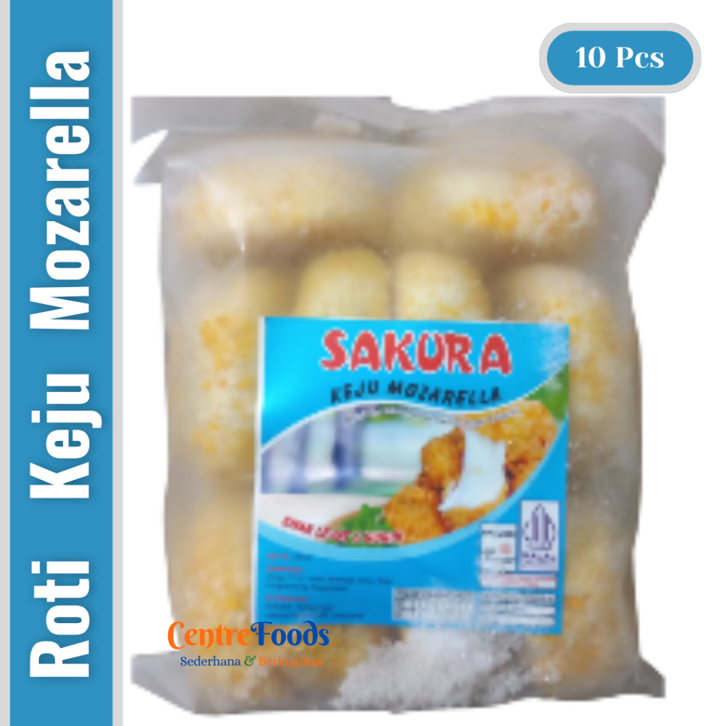 Roti Keju Mozarella Sakura - Roti Goreng Keju Mozarella SAKURA | Isi 10 Pcs - 500gr [ Harga Per BKS 