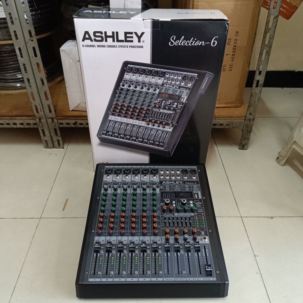 Mixer Ashley Selection 6 Original Mixer Audio Ashley Selection-6 Mixer 6 channel Ashley Selection6 O
