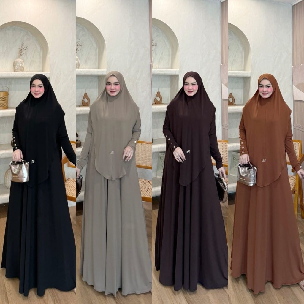 SAFERA Set Bergo By Avrilia Hijab / GAMIS SET SYARI BERGO