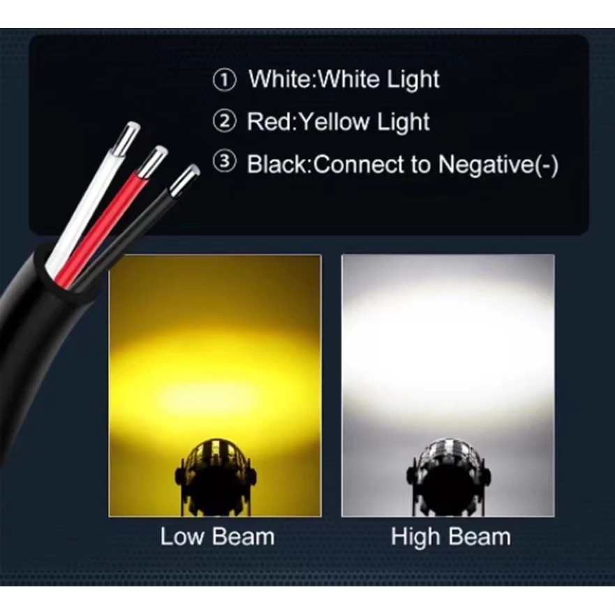 NEW CED LASER GUN D2 Super terang Lampu sorot motor senjata laser eksternal putih kuning---Senjata