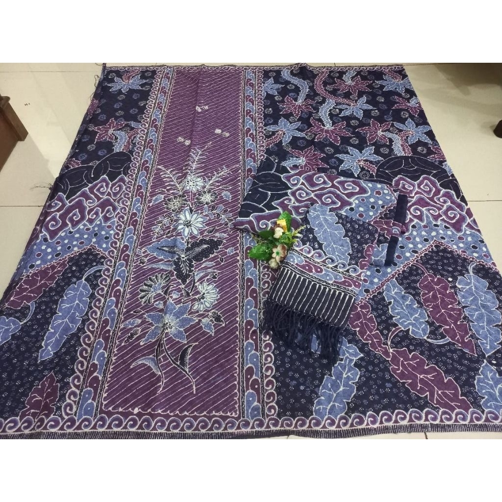 KAIN BATIK SARIMBIT COUPLE BAHAN DOBY DOBI DOLBY FULL TULIS KHAS CIREBON TRUSMI BATIK FARIZA MEWAH