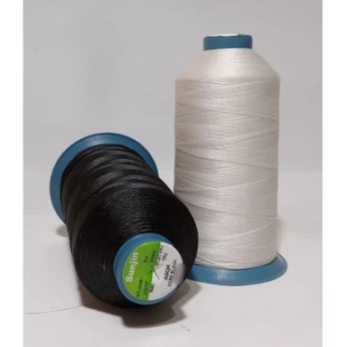 Benang Jahit Nylon Sunjin M40 210/3 M30 280/3 HITAM DAN PUTIH