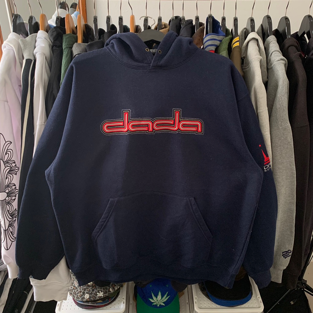 Y2k hiphop Reflective DADA Supreme hoodie