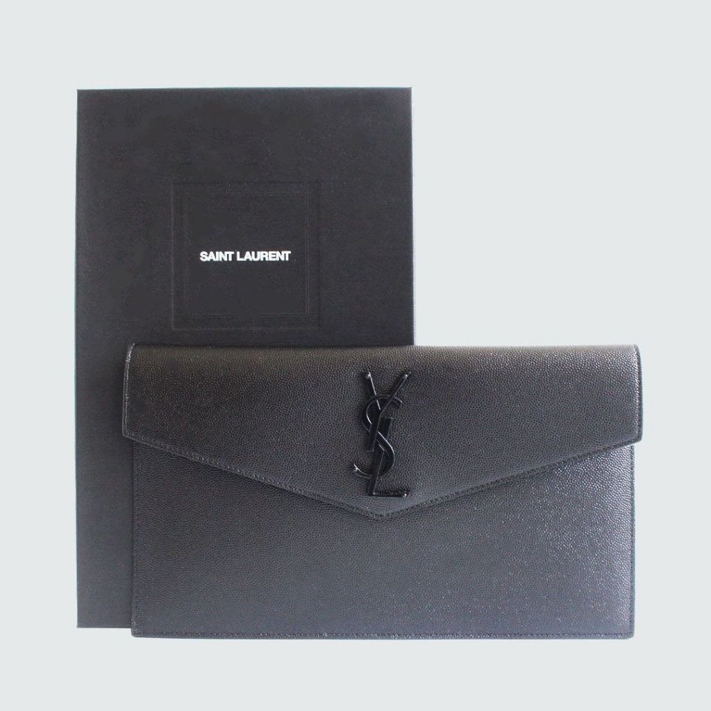 Saint Laurent Uptown Clutch All Black