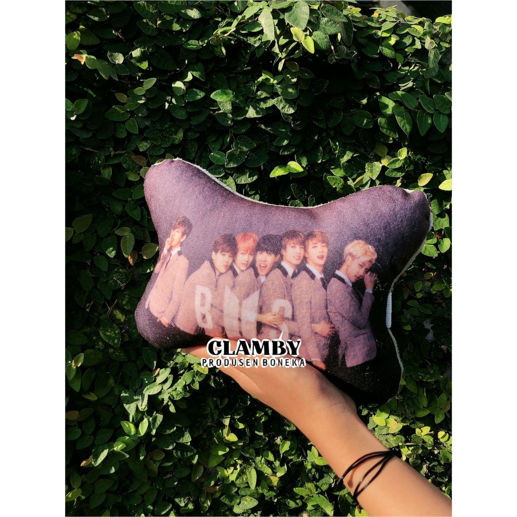 Car set custom bantal mobil custom foto gambar k-pop artis korea HeadRest Printing