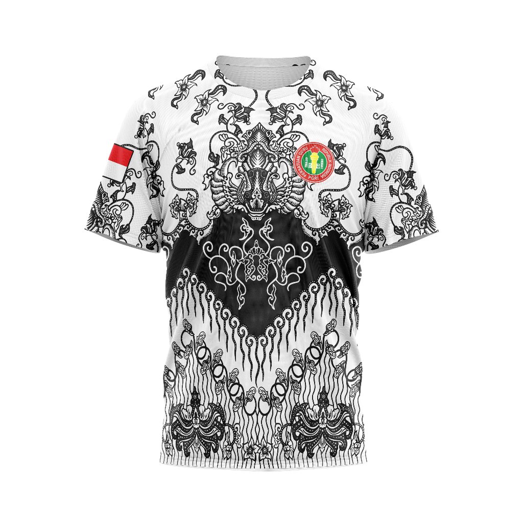 Baju Pria Dewasa Kaos T-Shirt Jersey PGRI art 01 2025 Custom Full Print