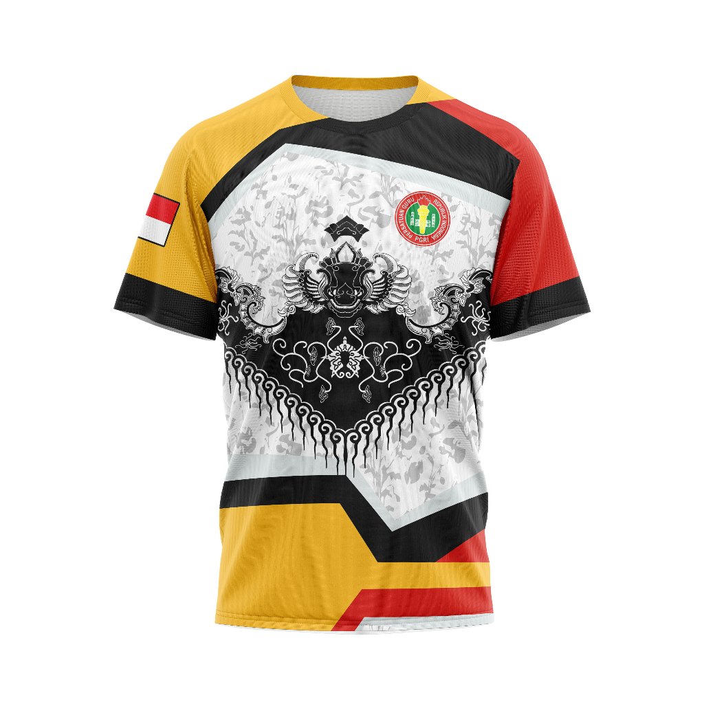 Baju Pria Dewasa Kaos T-Shirt Jersey PGRI art 2 2025 Custom Full Print