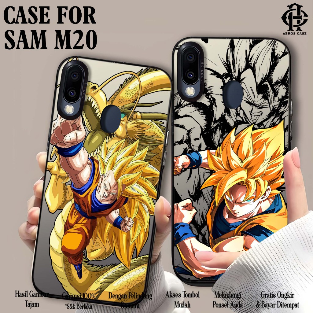 Case Samsung M20 ( DRAGONBALL ) Premium Matte Hard Casing IMD Polycarbonate Softcase HP