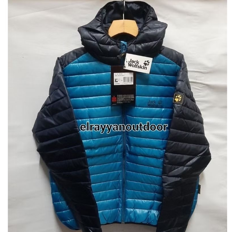JAKET GUNUNG/HIKING/OUTDOOR JACK WOLFSKIN ARGO JACKET MENS BLUE/BLACK