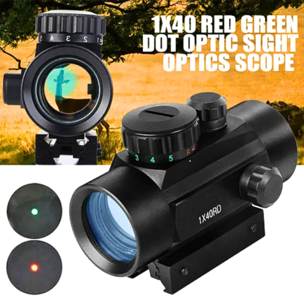 Teleskop Bushnell Red Dot 1X40 Laser Gun Optical Sight Airsoft Rifle